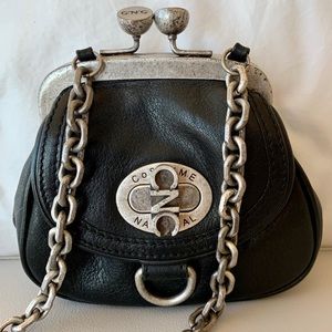 COPY - CNC Costume National Black Leather Mini Bag